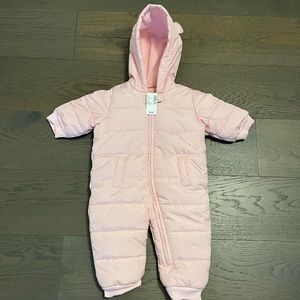 Childrens place pink baby snowsuit 9-12M NWT retail $89